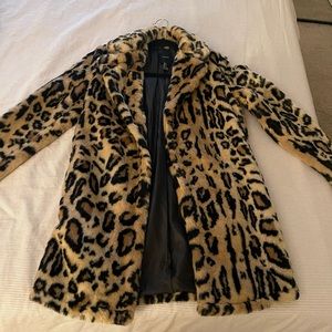 Leopard Pea Coat